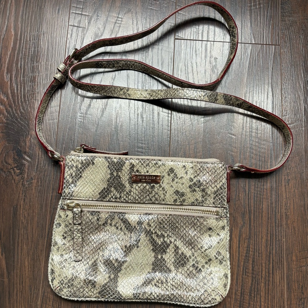 Kate Spade snakeskin crossbody bag